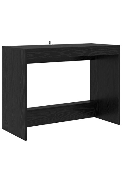 vidaxl Birou pentru pat Stejar Negru 100 x 45 x 75 cm Lemn compozit