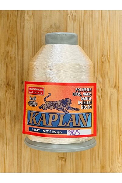 Öztürk Tuhafiye Kaplan 6 Ply 100 Gr Polyester Sewing, Embroidery, Lace Hand E...