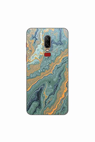 OEM Husa compatibila cu OnePlus 6 Silicon Gel Tpu Model Forest Flame Marble