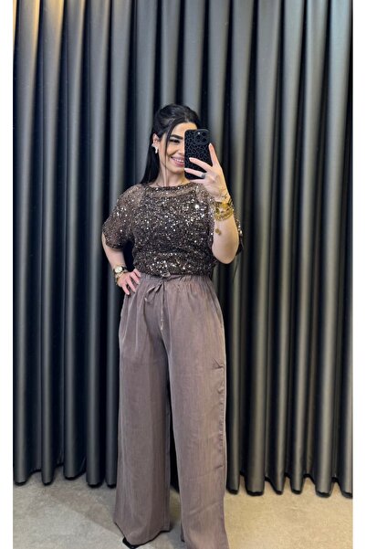Nisam Washable Tencel Elastic Waist Pants