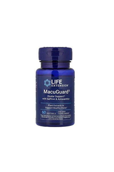 Life Extension MacuGuard Ocular Support Saffron&Astaxanthin 60 capsule -