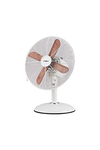 Primo Ανεμιστήρας Επιτραπέζιος PRΤF-80621 12'' 30εκ. Λευκό - Ξύλο