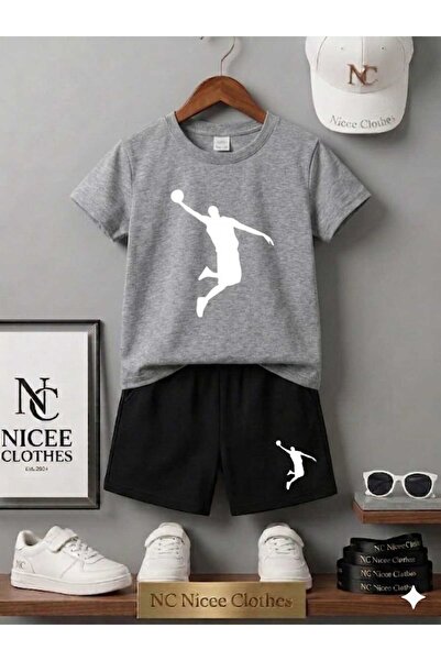 NC Nicee Clothes TRIUNGRĂ ȘI PANTALONI SCURȚI DE VARĂ PENTRU COPII UNISEX (IM...