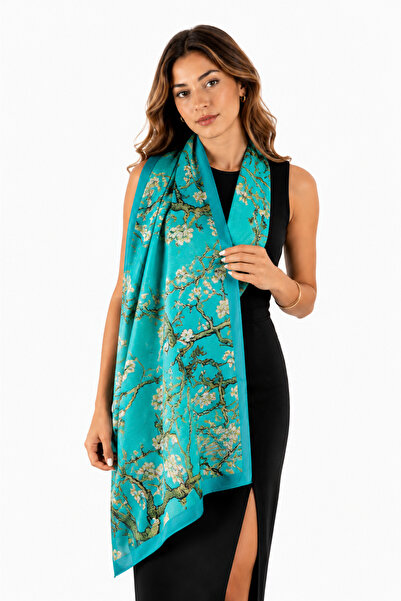 silkwormlife Art Collection 100% Silk Shawl – Famous Painter Works Patterned ...