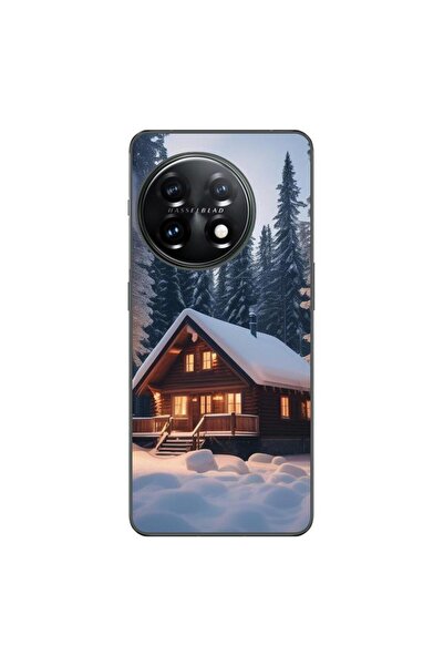 OEM Husa compatibila cu OnePlus 12 Silicon Gel Tpu Model Peisaj Iarna Cabana