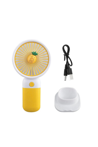 PlayFun Mini Ventilator Portabil Reîncărcabil USB, cu Suport pentru Birou, Ca...