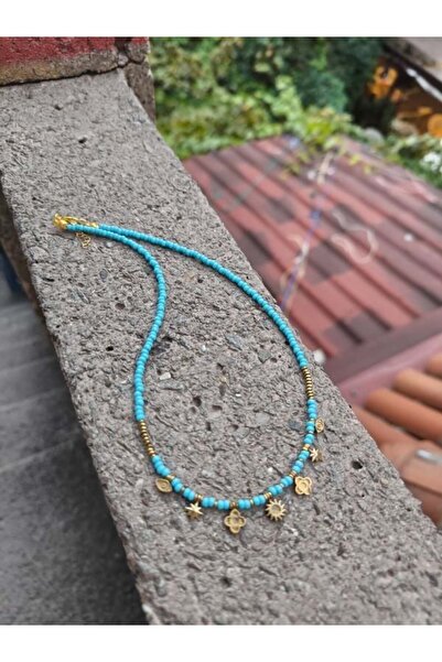Bozhi Necklace Glass Beads Business Woman Style