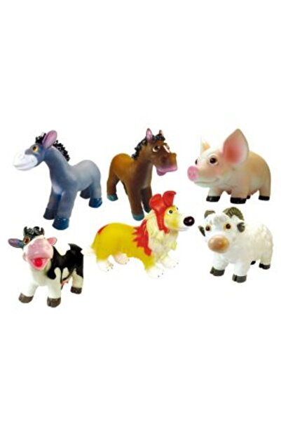 PlayFun Комплект от 6 меки домашни животни (горна и долна част) 6511110049765
