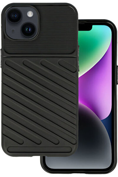 POWERTECH Thunder Back Cover Silicone Black (iPhone 14) Code: MOB-1831