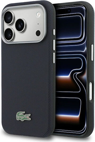 Lacoste Δερμάτινη Θήκη Πλάτης Ναυτικό Μπλε για iPhone 17 Pro Max Κωδικός: LCS...