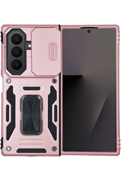Other Θήκη Ring Armor Camshield Sonique για Samsung Galaxy Z Fold 7 Ροζ Χρυσό