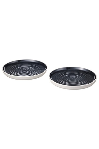 IKEA OMBONAD Side plate, dark grey, 20 cm