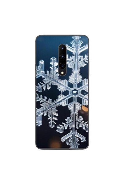 OEM Husa compatibila cu OnePlus 7 Pro Silicon Gel Tpu Model Big Snowflake