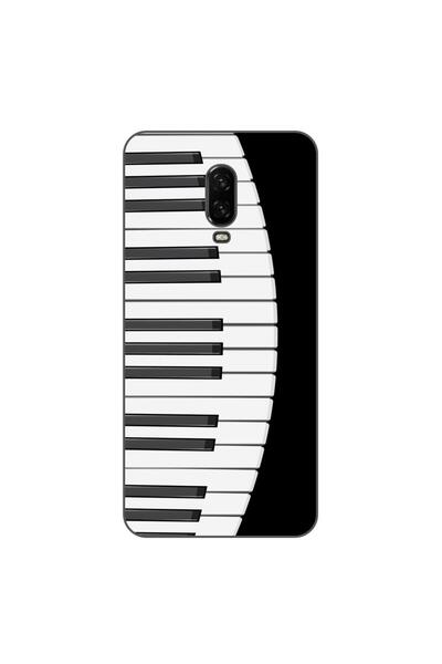 OEM Θήκη συμβατή με OnePlus 6T από σιλικόνη gel TPU με σχέδιο πλήκτρων πιάνου