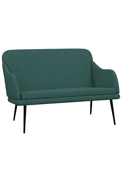 vidaxl Bancă, verde închis, 110x76x80 cm, textil