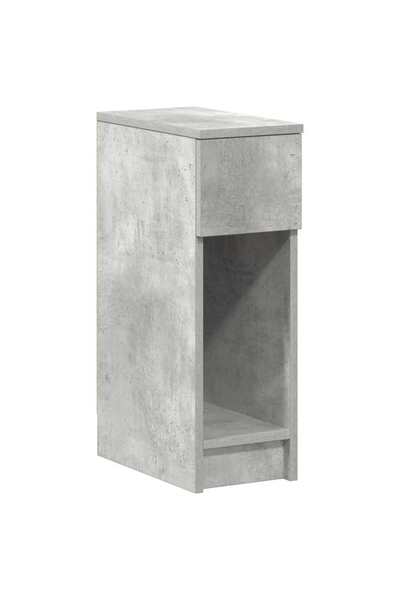 vidaxl Noptiera cu sertar gri beton 20x36x60 cm