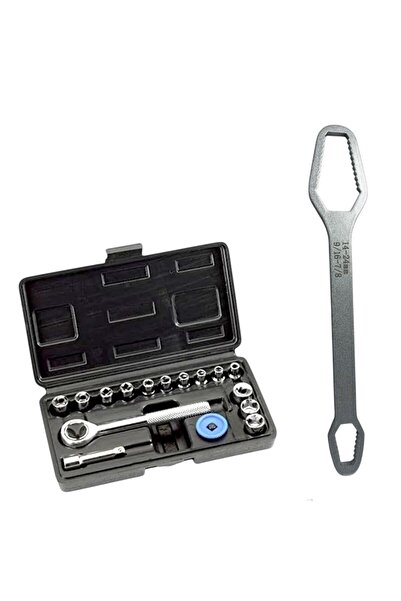 Universal Cheie plata torx,2 capete,08-13 / 14-24 mm,auto strangere,23 cm cu ...