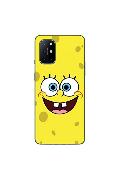 OEM Case compatible with OnePlus 8T Silicone Gel Tpu Pattern Spongebob Happy