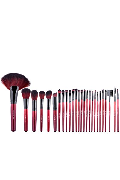 Lila Rossa Top Bottom Set of 26 makeup brushes, Megaga, Lila Rossa, with blac...