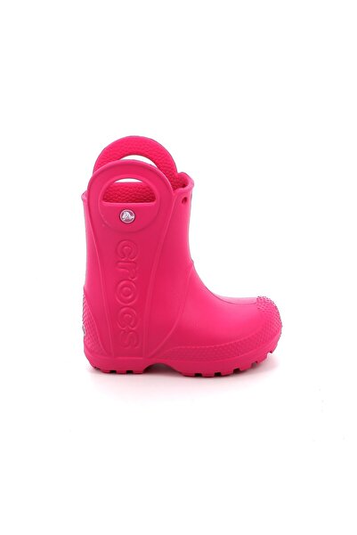 Crocs Παιδική Γαλότσα για Κορίτσι Handle It Rain Boot Kids Χρώματος Φούξια 12...