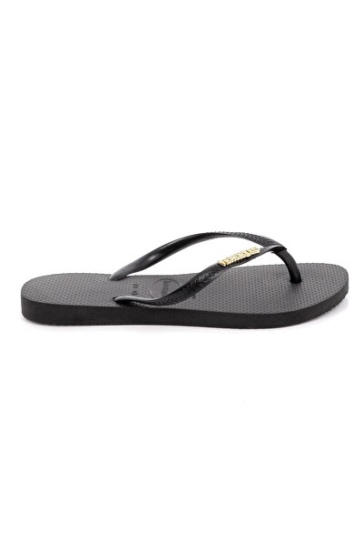 Havaianas Γυναικεία Σαγιονάρα Hav. Slim Logo Metallic Χρώματος Μαύρο 4119875-...