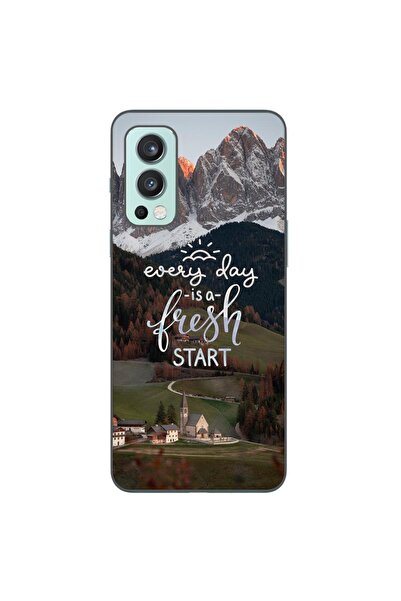 OEM Husa compatibila cu OnePlus Nord 2 Silicon Gel Tpu Model Mesaj Fresh Start