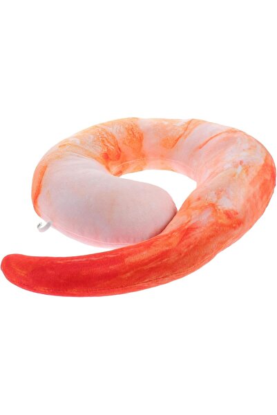 EHOME Travel Neck Pillow Cute Simulation Shrimp Meat Design Portable Neck Sup...