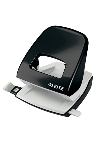 Leitz 30-Sheet Hole Punch Model 5008 Metallic Black WOW