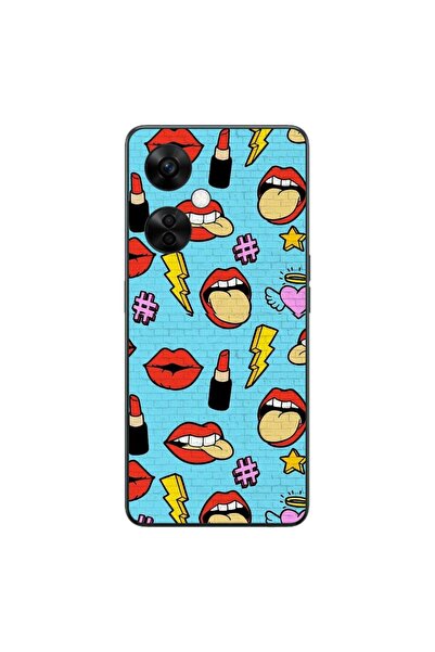 OEM Case compatible with OnePlus Nord CE3 Lite Silicone Gel Tpu Pop Art Lips ...