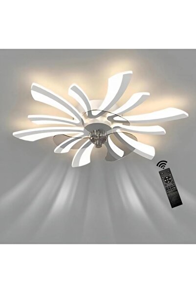 LightPlanet Plafonieră LED cu ventilator, echivalent 300W, telecomandă, 75 x ...