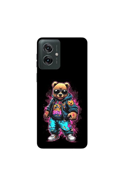 OEM Θήκη συμβατή με Motorola Moto G55 Σιλικόνης Gel TPU με σχέδιο Αρκούδας, Μ...