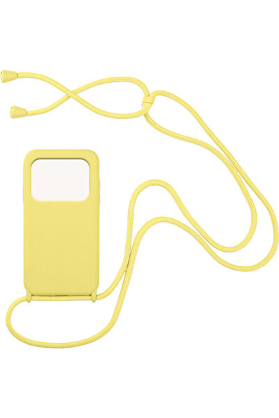 Other Sonique Carryhang Πίσω Θήκη Σιλικόνης 0.5mm με Λουράκι Κίτρινο (Poco M4...