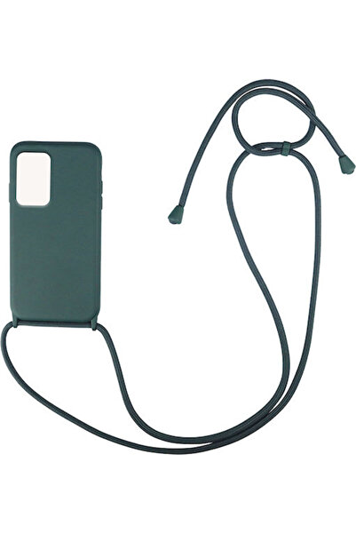 Other Sonique CarryHang Πίσω Θήκη Σιλικόνης 0.5mm με Λουράκι Σκούρο Πράσινο (...