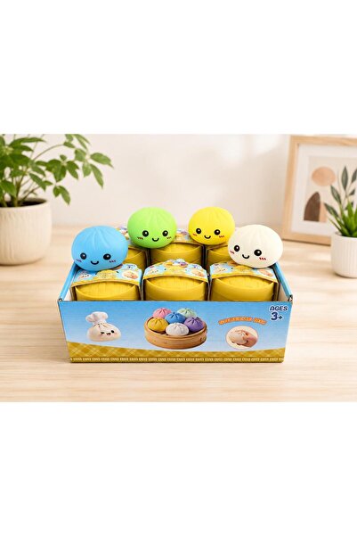 Squeezy Me Set 12 Jucării Antistres Squishy „Găluște” Dumpling, Textură Moale...