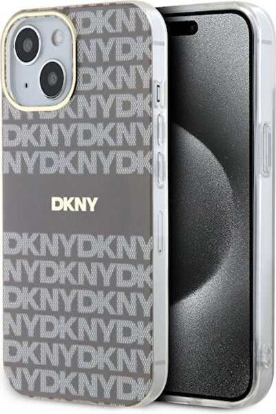 Dkny Επαναλαμβανόμενο Σχέδιο Ριγέ Τόνων Πίσω Κάλυμμα Πλαστικό / Σιλικόνη Μπεζ...