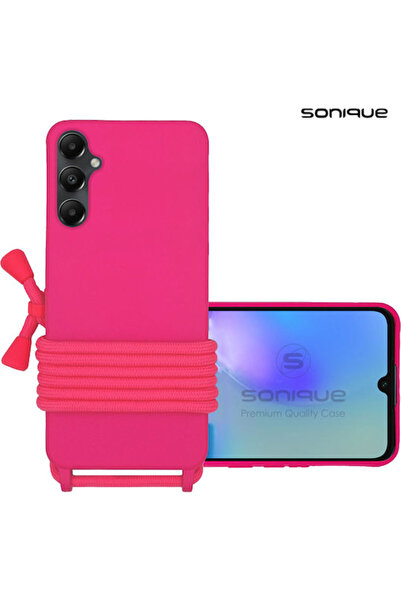Other Sonique Πίσω Θήκη Σιλικόνης 0.5mm με Λουράκι Φούξια (Galaxy A05s)