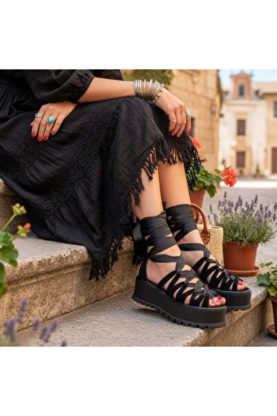 Tress Fashion Γυναικεία Σανδάλια Μαύρα μοντέλο - Dya PN