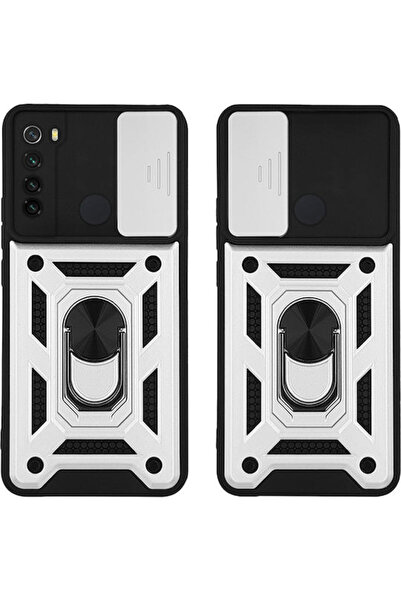 Other Sonique Πίσω Κάλυμμα Σιλικόνης / Πλαστικού Ασημί (Redmi Note 8)