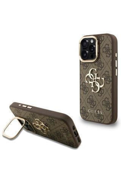 Guess Θήκη Πλάτης Συνθετικό Δέρμα Καφέ (iPhone 15 Pro) Κωδικός: GUHCP15LPCS4GP4W