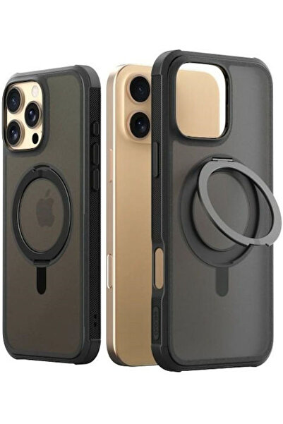 Araree Duple M Stand Πίσω Κάλυμμα Μεταλλικό 1.2mm Μαύρο (iPhone 16 Pro Max)