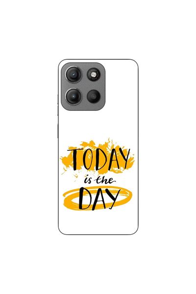 OEM Husa compatibila cu Motorola Moto G15 Silicon Gel Tpu Model Mesaj Today I...