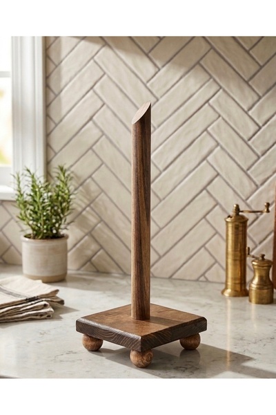 fam wood art حامل مناديل ورقية مربع الشكل من الخشب الطبيعي، حامل مناديل ورقية...