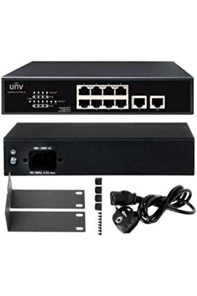 Yıldızan Tamgün Uniview Nsw2010-10T-Poe-S-In 8 Port Poe Network Switch, 2 Eth...