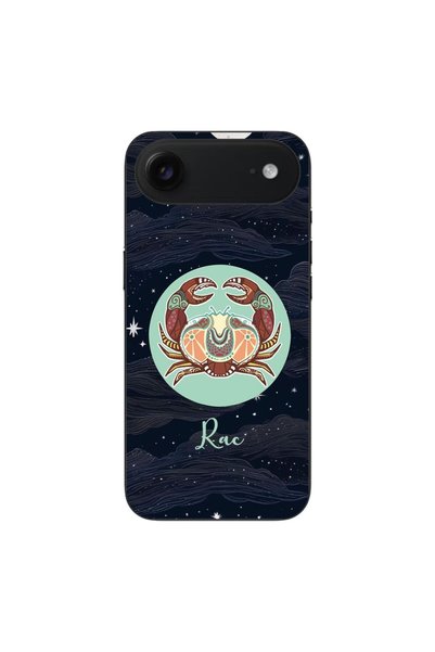 OEM Калъф, съвместим с Apple iPhone, от силиконов гел TPU, с десен Хороскоп Рак