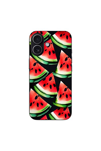 OEM Husa compatibila cu Apple iPhone 17 Silicon Gel Tpu Model Watermelon Slices