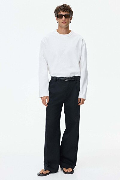 H&M Loose Fit Linen-blend trousers