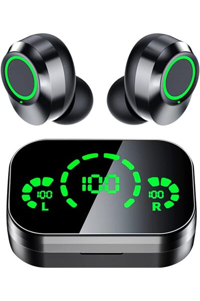 YD FADACHY Bluetooth 5.3 In-Ear Headphones, Mic, Hi-Fi Stereo, LCD Case, Touc...