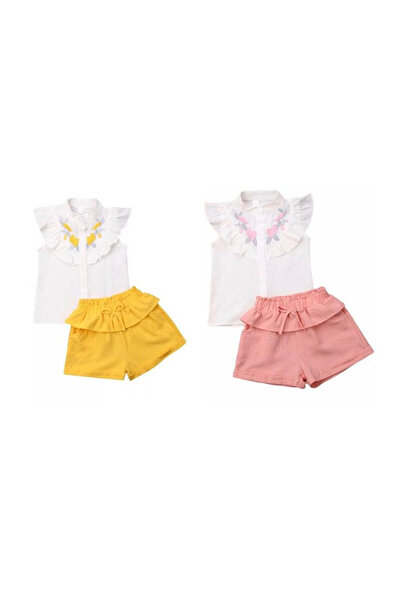 drool Set camasuta si pantaloni cu broderie (Culoare: Roz, Marime: 140)