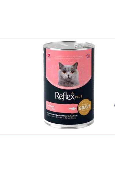 REFLEXX Cat Food Canned with Salmon Flavor and Broth 400g