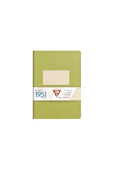 Clairefontaine Caiet capsat A5+ (14,8 x 21 cm), 48 de pagini, 1951 verde